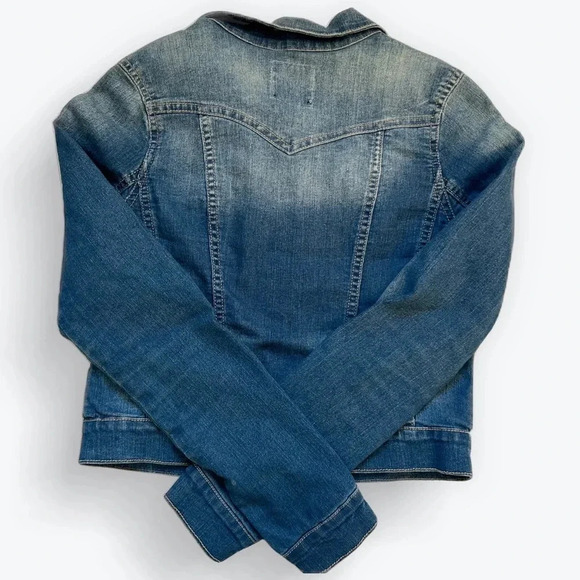Women’s Jean/Denim jacket. Size small. Jessica Simpson. Stretchy. - Picture 3 of 7